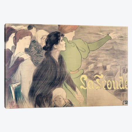 Poster for 'La Fronde'  Canvas Print #BMN2683} by Clementine-Helene Dufau Canvas Wall Art