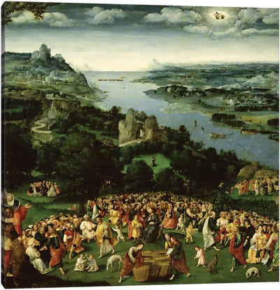 The Feeding of the Five Thousand  Canvas Art Print