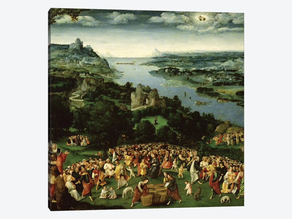 The Feeding of the Five Thousand  by Joachim Patinir 1-piece Canvas Art