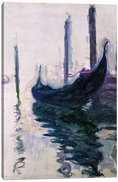 Gondolas in Venice, 1908  Canvas Art Print - Impressionism Art