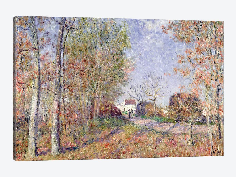 A Corner of the Woods at Sablons, 1883  by Alfred Sisley 1-piece Canvas Print