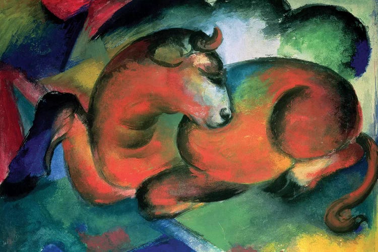 The Red Bull, 1912  by Franz Marc wall art