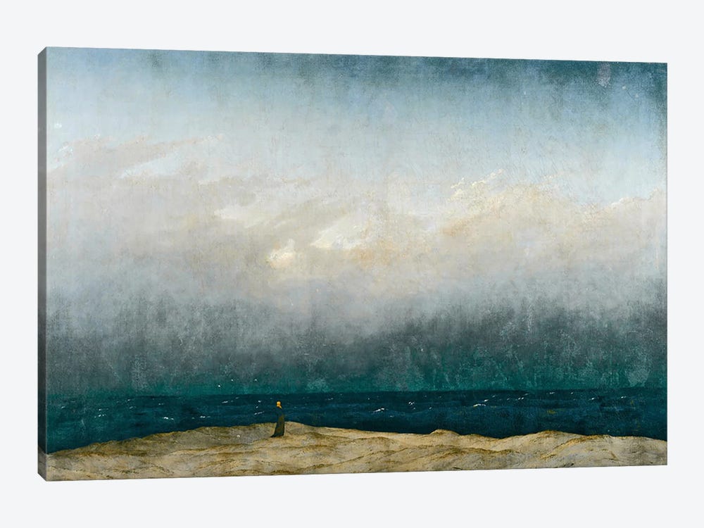 Monk by sea, 1809  by Caspar David Friedrich 1-piece Canvas Art