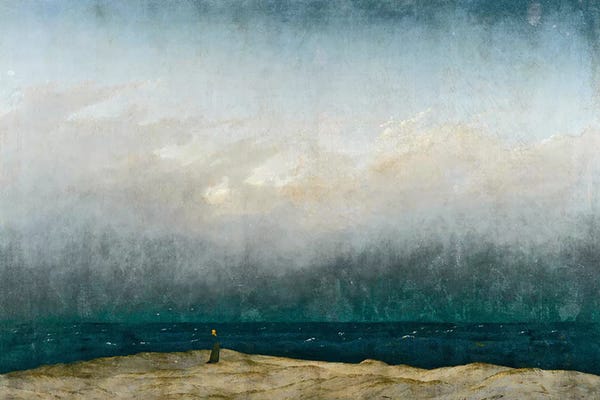 Autumn: Monk by sea, 1809  by Caspar David Friedrich