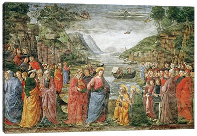 The Calling of SS. Peter and Andrew, 1481  Canvas Art Print - Domenico Ghirlandaio