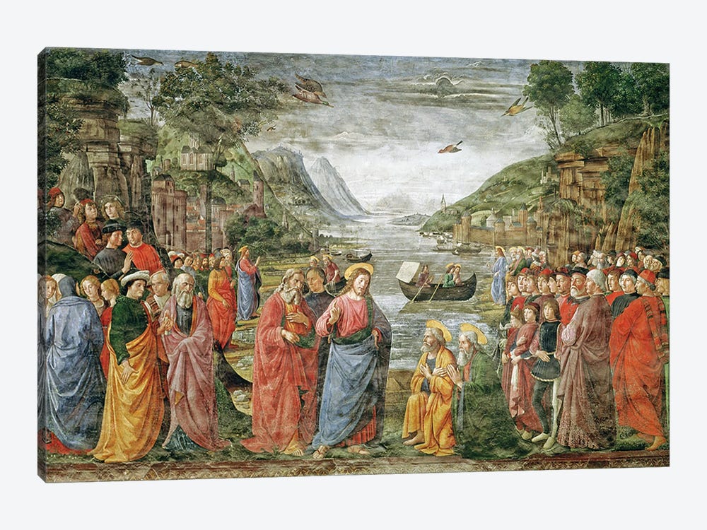 The Calling of SS. Peter and Andrew, 1481  by Domenico Ghirlandaio 1-piece Canvas Print