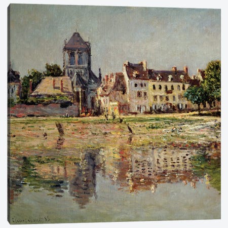 By the River at Vernon, 1883  Canvas Print #BMN2757} by Claude Monet Canvas Print