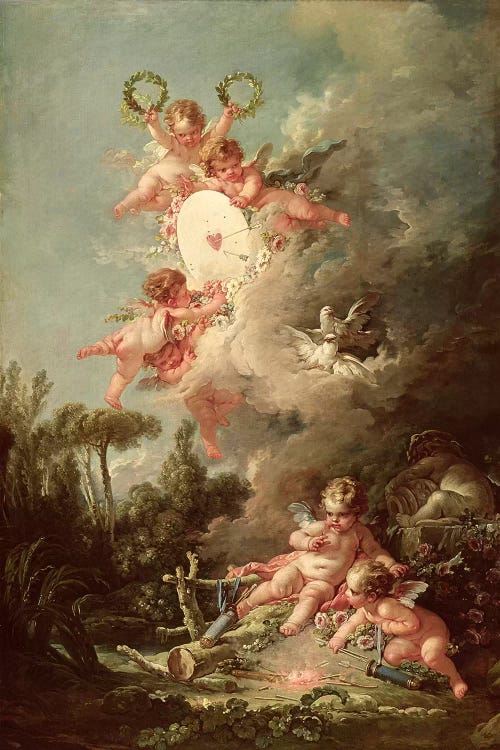 Cupid's Target, from 'Les Amours des Dieux', 1758 