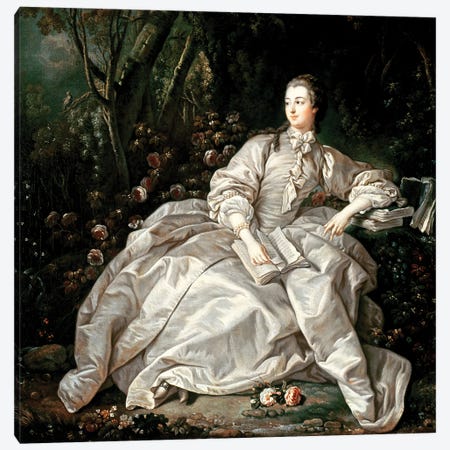 Madame de Pompadour  Canvas Print #BMN2771} by Francois Boucher Canvas Wall Art