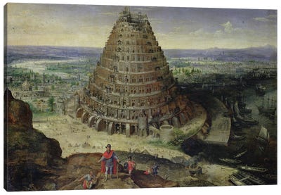 The Tower of Babel, 1594  Canvas Art Print