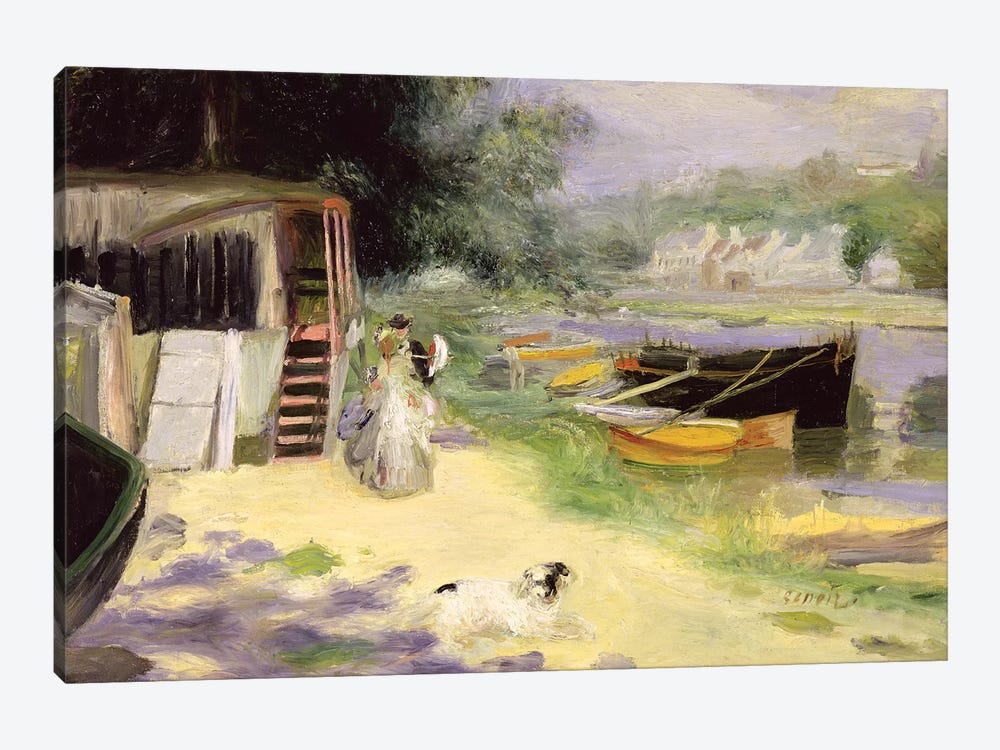 View Of Bougival, 1873 by Pierre Auguste Renoir 1-piece Canvas Artwork