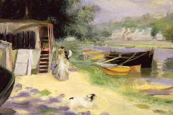 Pierre-Auguste Renoir: View Of Bougival, 1873 by Pierre-Auguste Renoir