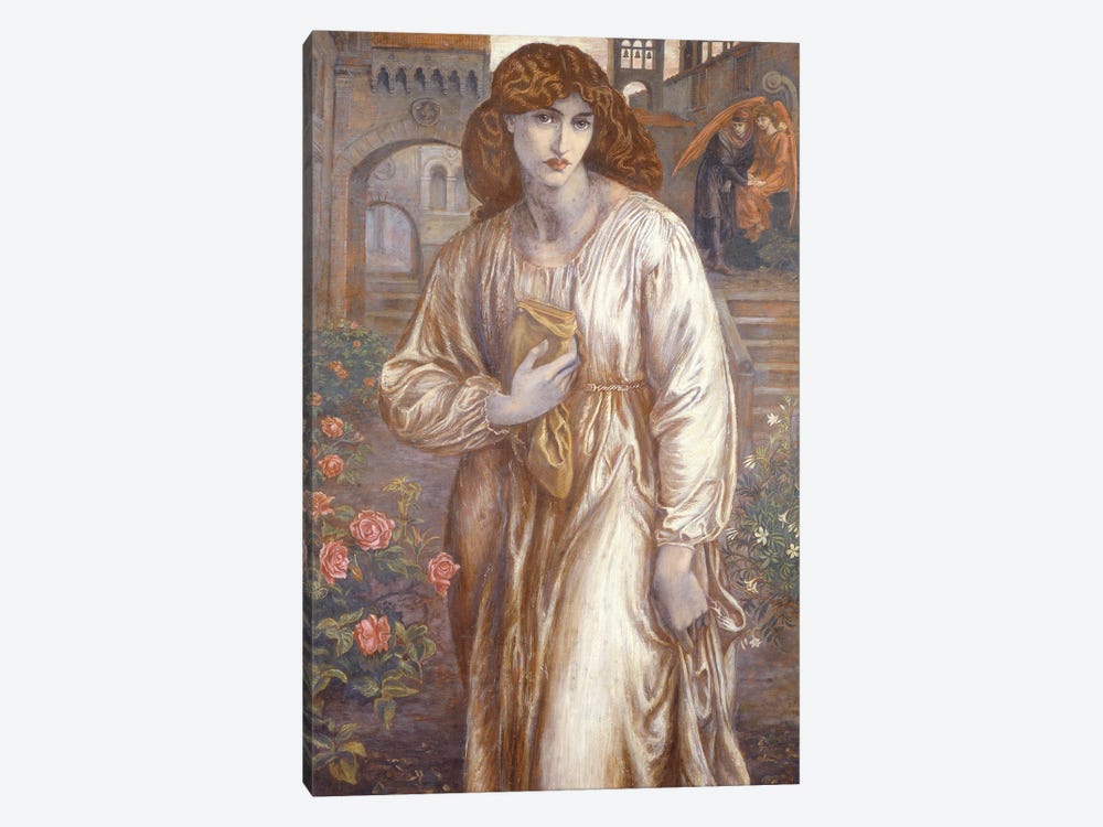 The Salutation  by Dante Gabriel Charles Rossetti 1-piece Canvas Print