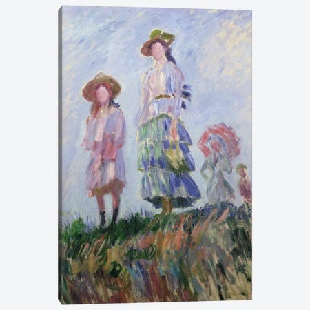 The Walk  Canvas Print #BMN2800} by Claude Monet Canvas Artwork
