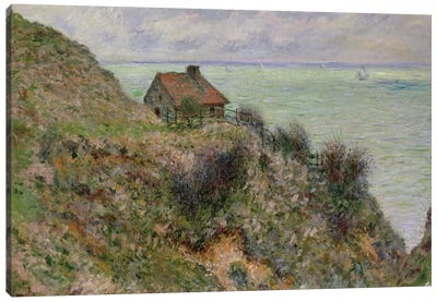 The Customs Officers' Hut at Pourville, 1882  Canvas Art Print - Claude Monet