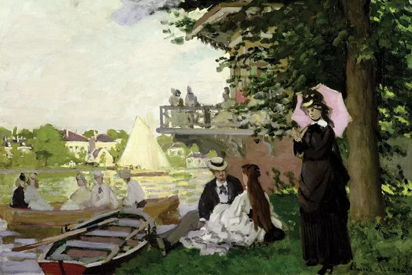 Claude Monet: Garden House on the Zaan, Zaandam, 1871  by Claude Monet