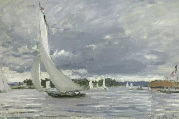 Regatta at Argenteuil, 1872  by Claude Monet wall art