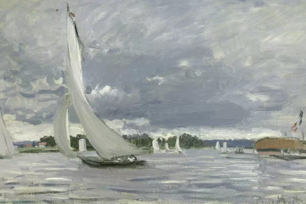 All Things Monet: Regatta at Argenteuil, 1872  by Claude Monet