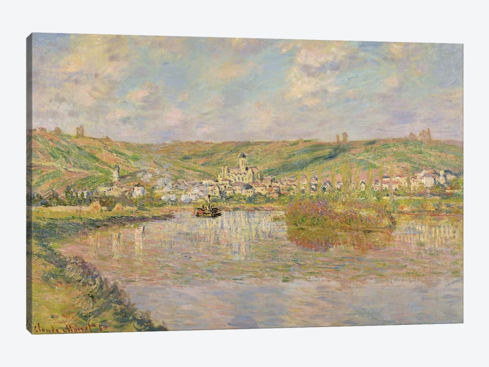 Late Afternoon, Vetheuil, 1880  by Claude Monet 1-piece Canvas Art Print
