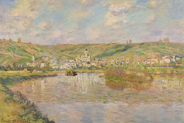 Claude Monet: Late Afternoon, Vetheuil, 1880  by Claude Monet
