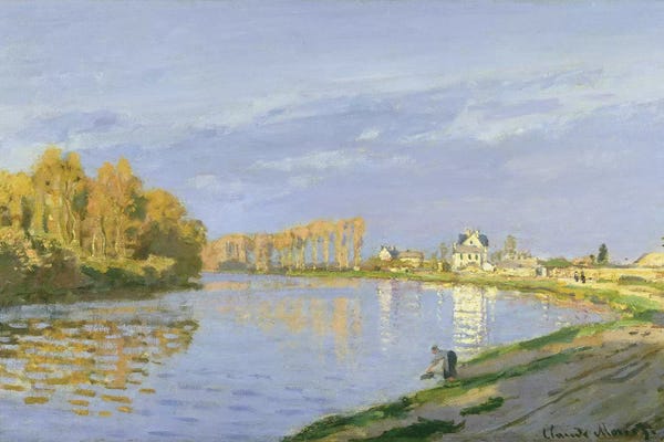 Claude Monet: The Seine at Bougival, 1872  by Claude Monet