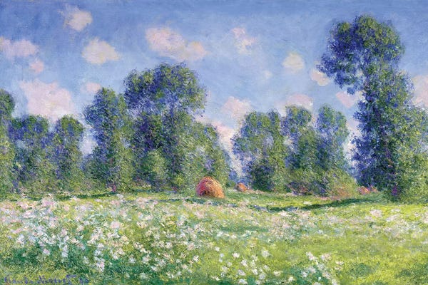 All Things Monet: Effect of Spring, Giverny, 1890  by Claude Monet