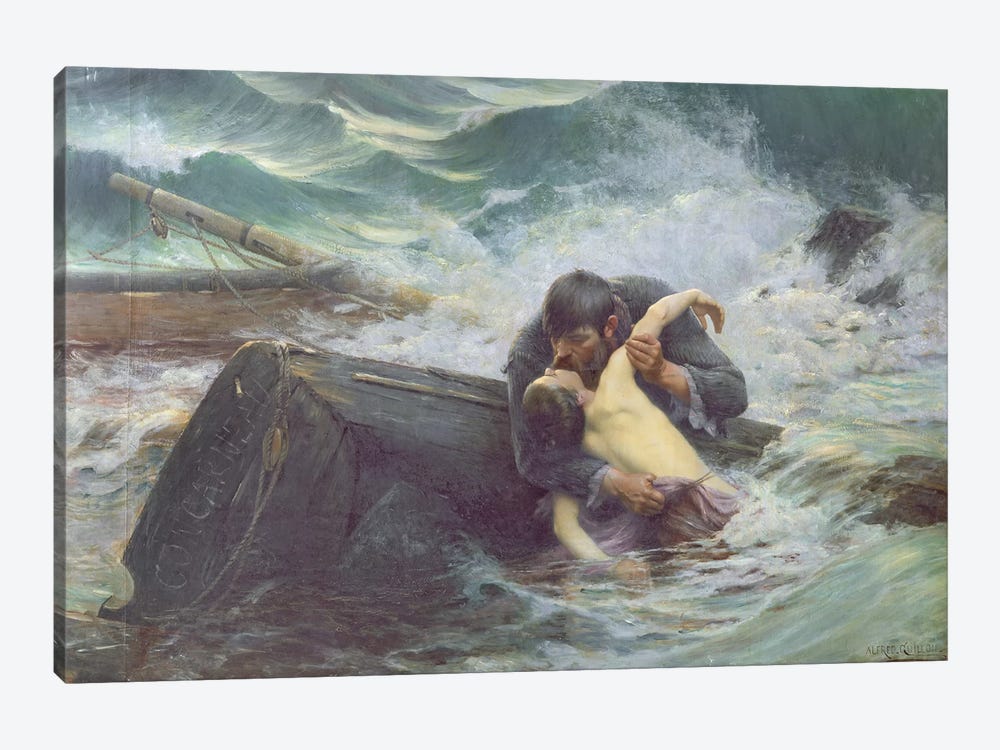 Adieu, 1892  by Alfred Guillou 1-piece Canvas Wall Art