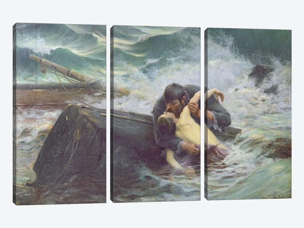 Adieu, 1892  by Alfred Guillou 3-piece Canvas Wall Art
