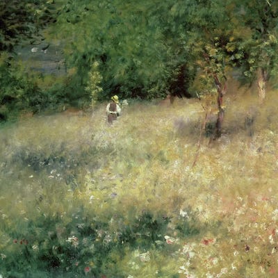 Spring at Chatou, c.1872-5 by Pierre-Auguste Renoir canvas print