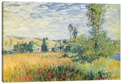 Vetheuil, c.1880  Canvas Art Print - Countryside Art
