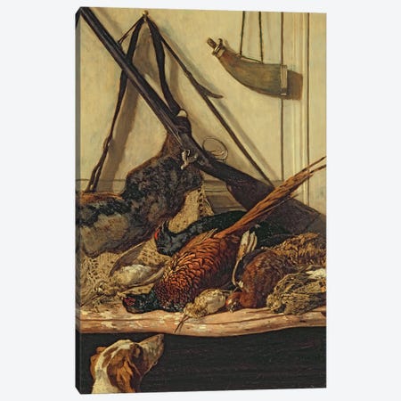 Hunting Trophies, 1862  Canvas Print #BMN2824} by Claude Monet Art Print