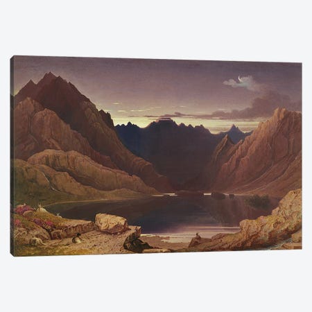 Loch Coruisk, Isle of Skye - Dawn, c.1826-32  Canvas Print #BMN2826} by George Fennel Robson Canvas Print