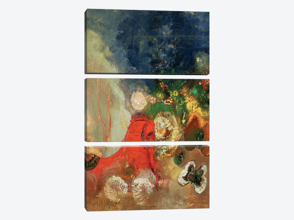 The Red Sphinx, c.1912  by Odilon Redon 3-piece Canvas Art Print