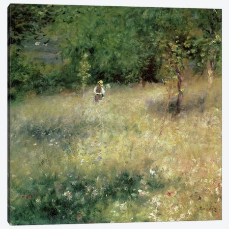Spring at Chatou, c.1872-5 Canvas Print #BMN282} by Pierre Auguste Renoir Canvas Wall Art