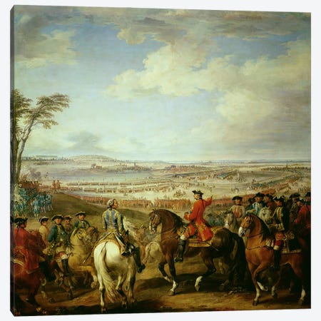 The Battle of Lawfeld, 2nd July 1747  Canvas Print #BMN2830} by Pierre Lenfant Canvas Print