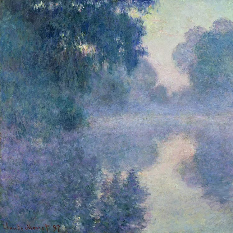 Branch of the Seine near Giverny, 1897  by Claude Monet wall art