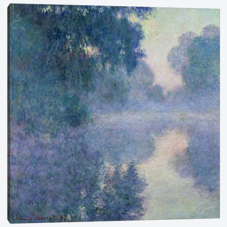 Branch of the Seine near Giverny, 1897  Canvas Print #BMN2833} by Claude Monet Canvas Art Print