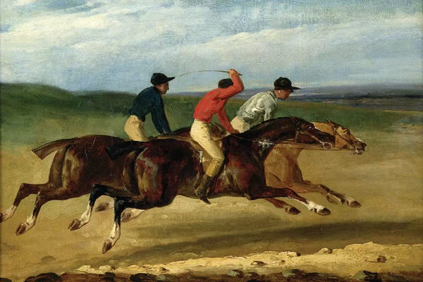 Romanticism: The Horse Race  by Theodore Gericault