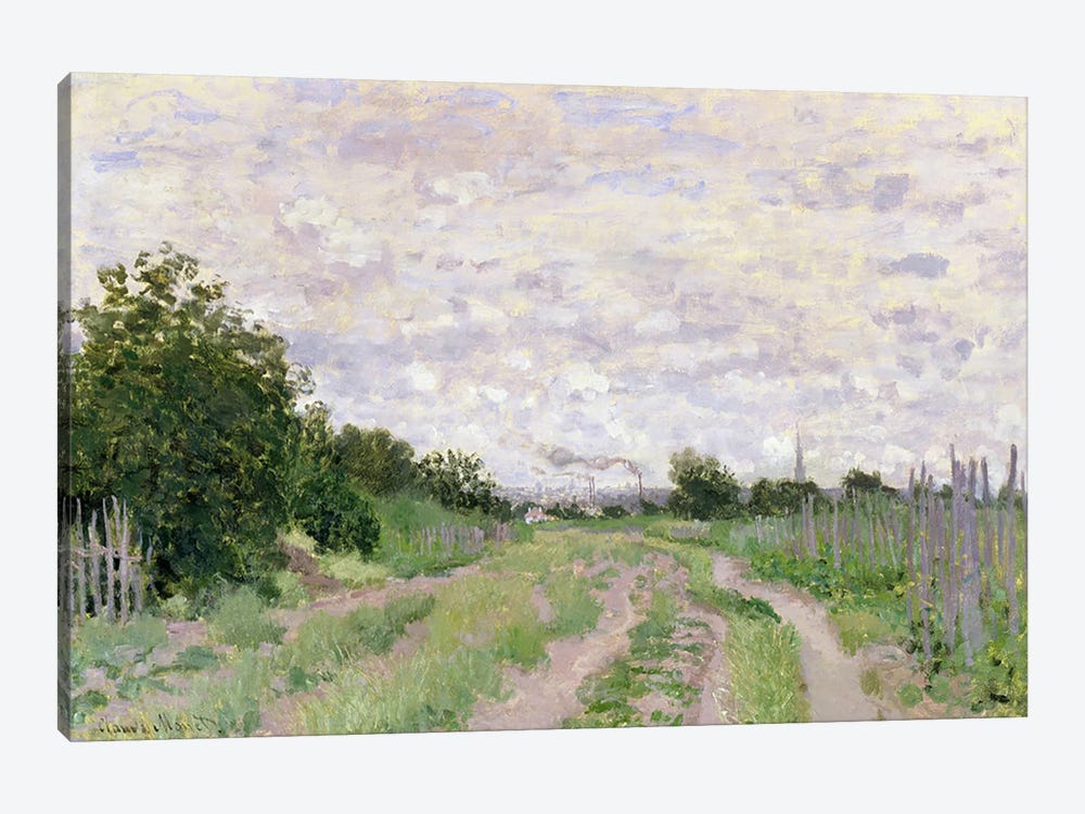Path through the Vines, Argenteuil, 1872  1-piece Canvas Wall Art