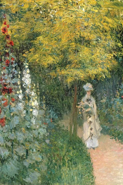 Claude Monet: Rose Garden, 1876  by Claude Monet