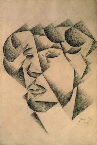Cubism: Self Portrait, 1912  by Juan Gris