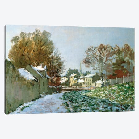 Snow at Argenteuil, 1874  Canvas Print #BMN2851} by Claude Monet Canvas Print