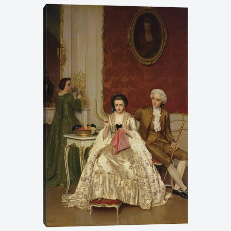 Jealousy, 1861  Canvas Print #BMN2856} by Petrus Renier Hubertus Knarren Canvas Artwork