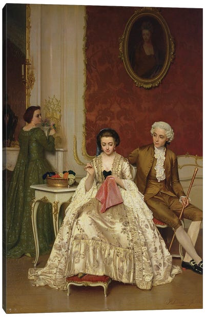 Jealousy, 1861  Canvas Art Print