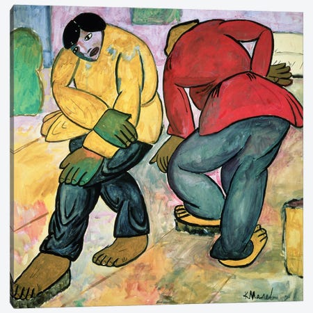 The Floor Polishers, 1911  Canvas Print #BMN2865} by Kazimir Severinovich Malevich Art Print
