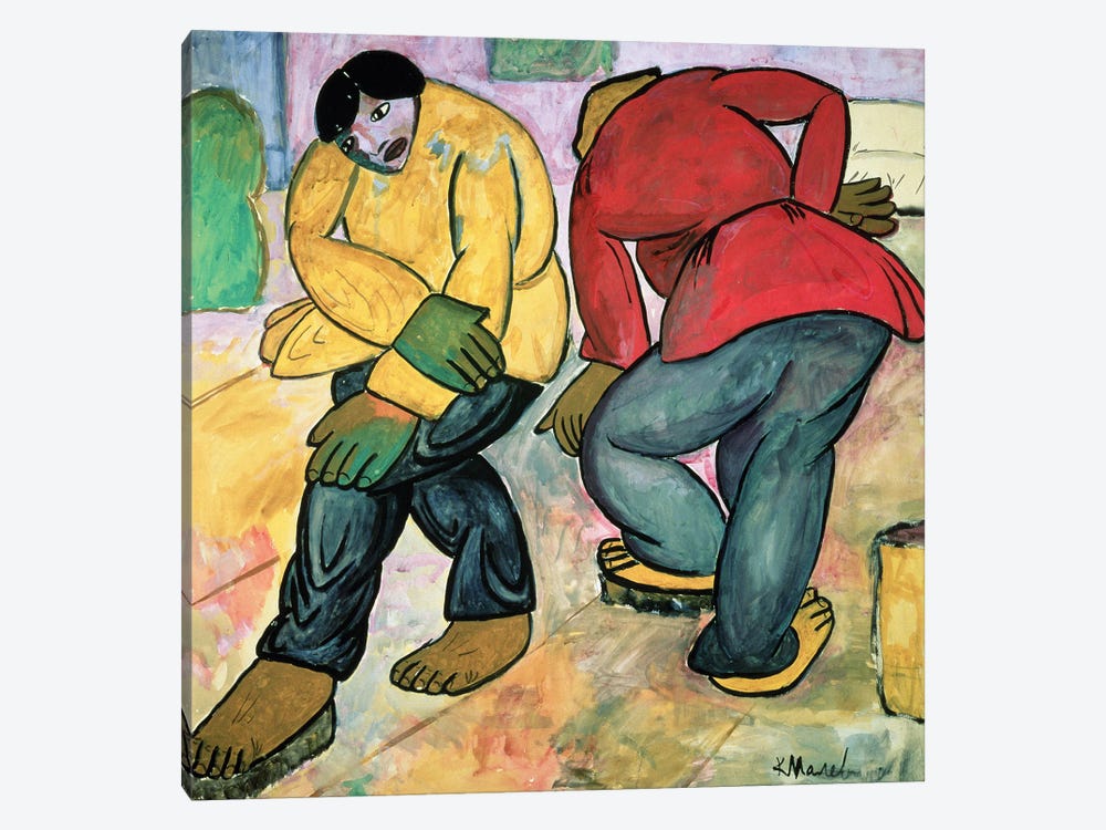 The Floor Polishers, 1911  by Kazimir Severinovich Malevich 1-piece Art Print