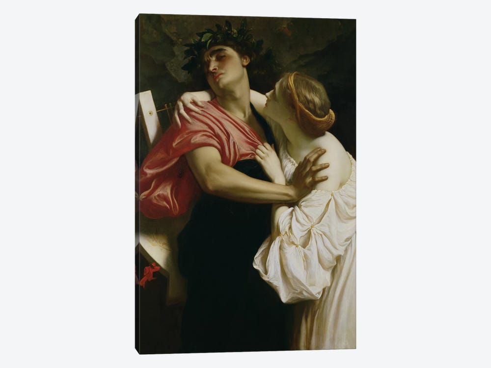 Orpheus and Euridyce  by Frederic Leighton 1-piece Art Print