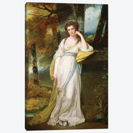 Portrait of Mrs. Henry Maxwell  Canvas Print #BMN2879} by George Romney Art Print
