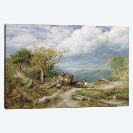 The Timber Waggon, 1872  Canvas Print #BMN287} by John Linnell Canvas Art Print