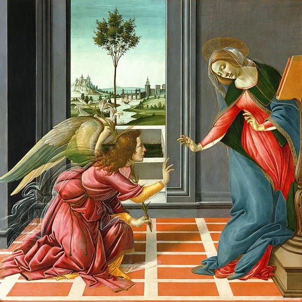 Renaissance: Cestello Annunciation  by Sandro Botticelli